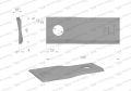 Nóż. nożyk kosiarka lewy 122x46x4mm otwór 18.25 zastosowanie 56451200 Kuhn WARYŃSKI ( sprzedawane po 25 )-71454