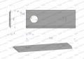 Nóż, nożyk kosiarka 123X46X4mm otwór 18.25 zastosowanie 56451210 Kuhn WARYŃSKI ( sprzedawane po 25 )-71428