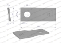 Nóż. nożyk kosiarka lewy 126x48x4mm otwór 20.5x23 zastosowanie 56110900 Kverneland Taarup WARYŃSKI ( sprzedawane po 25 )-71372