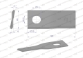 Nóż. nożyk kosiarka prawy 126x48x4mm otwór 20.5x23 zastosowanie 56110400 Kverneland Taarup WARYŃSKI ( sprzedawane po 25 )-71430