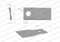 Nóż. nożyk kosiarka lewy 88x40x3mm otwór 16.25 zastosowanie 56151000 Kuhn WARYŃSKI ( sprzedawane po 25 )-71470