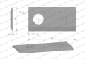 Nóż. nożyk kosiarka 89X46X4mm otwór 20.5 zastosowanie 2220-101A JF-Stoll WARYŃSKI ( sprzedawane po 25 )-71476