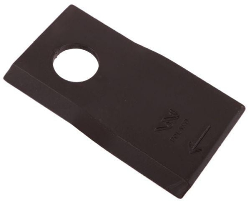 Nóż. nożyk kosiarka prawy 90x48x4mm otwór 19 zastosowanie 1448261 Krone WARYŃSKI ( sprzedawane po 25 )-71343