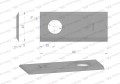 Nóż. nożyk kosiarka 90X40X3mm otwór 19 zastosowanie 06561543 MT 52 Deutz-Fahr WARYŃSKI ( sprzedawane po 25 )-71322
