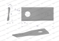 Nóż. nożyk kosiarka prawy 93x40x3mm otwór 16.2 zastosowanie 56151300 Kuhn WARYŃSKI ( sprzedawane po 25 )-71480