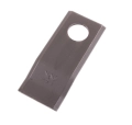 Nóż. nożyk kosiarka gięty 94X40X3mm otwór 19 zastosowanie Deutz Fahr 94/P 1101701015322 WARYŃSKI ( sprzedawane po 25 )-71619