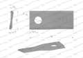 Nóż. nożyk kosiarka prawy 94X40X3mm otwór 16 zastosowanie RF 94 Famarol WARYŃSKI ( sprzedawane po 25 )-71637