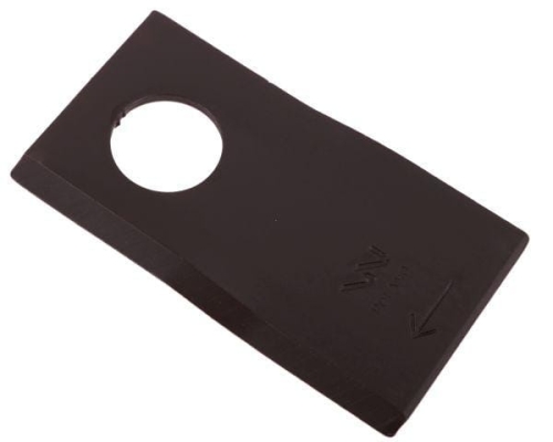 Nóż. nożyk kosiarka prawy 94x48x3mm otwór 23 zastosowanie T673R Mortl WARYŃSKI ( sprzedawane po 25 )-71455