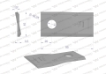 Nóż. nożyk kosiarka lewy 95x45x3.5mm otwór 16.25 zastosowanie CC20500 New Holland WARYŃSKI ( sprzedawane po 25 )-71308