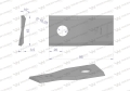 Nóż. nożyk kosiarka prawy 95x45x3.5mm otwór 16.25 zastosowanie CC20501 New Holland WARYŃSKI ( sprzedawane po 25 )-71384