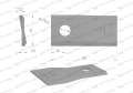 Nóż. nożyk kosiarka lewy 95x46x3,5mm otwór 16.25 zastosowanie 56151210 Kuhn WARYŃSKI ( sprzedawane po 25 )-71434