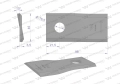 Nóż. nożyk kosiarka lewy 98X46X3.5mm otwór 16.5 zastosowanie 40490006 Morra WARYŃSKI ( sprzedawane po 25 )-71612