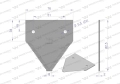 Nóż żniwny 80x76x2mm otwór 5.5 zastosowanie 206236M1 Massey Ferguson WARYŃSKI ( sprzedawane po 25 )-71641
