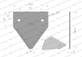 Nóż żniwny 83x76x2mm otwór 5.5 zastosowanie 261431M1 MF WARYŃSKI ( sprzedawane po 25 )-88689