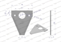Nóż żniwny 90x76x3mm otwór 6.5 zastosowanie E18 Fortschritt WARYŃSKI ( sprzedawane po 25 )-71631