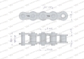 Łańcuch rolkowy 08B-1 (R1 1/2) Waryński ( sprzedawane po 30m )-68233