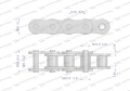 Łańcuch rolkowy L12A1-38PZ zastosowanie Claas 686200. 686200.0. 0006862000 Waryński-74490