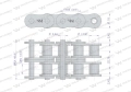 Łańcuch rolkowy L12A2-88PZ zastosowanie Claas 603132. 603132.0. 0006031321 Waryński-74492