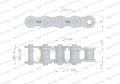 Łańcuch rolkowy 16B-1-106PZ (R1 1) adaptera zastosowanie Rozrzutnik Tandem Waryński-68261
