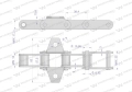 Łańcuch podajnika pochyłego 38.4V łapka K1 co 6 ogniwo 5m Waryński-73484