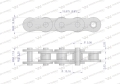 Łańcuch rolkowy 520-1 (R1 5/8) 5m Waryński-73583