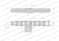 Łańcuch C10B (R1 5/8) przenośnika Kombajnu do Porzeczek 69 łopatek Waryński-68197