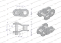 Półogniwo łańcucha wzmocnione P06A-1 ANSI A 35 06C-1 (R1 3/8) Waryński ( sprzedawane po 10 )-72573