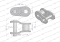 Półogniwo łańcucha wzmocnione P10A-1 ANSI A 50 (R1 5/8) Waryński ( sprzedawane po 10 )-62293