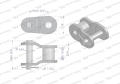 Półogniwo łańcucha wzmocnione P12A-1 ANSI A 60 (R1 3/4) Waryński ( sprzedawane po 10 )-62301
