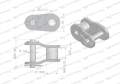 Półogniwo łańcucha wzmocnione P16A-1 ANSI A 80 (R1 1) Waryński ( sprzedawane po 10 )-62328
