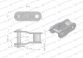 Półogniwo łańcucha CA550V Waryński ( sprzedawane po 5 )-73567