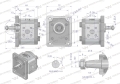 Pompa hydrauliczna zębata 1.9cm3 (grupa 1 - typ europejski) wałek 1:8 przyłącza gwintowane (obroty prawe) max.260 bar Waryński-85898