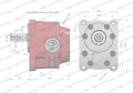 Pompa hydrauliczna zębata do Cyklop PZS-KZ-40P (obroty prawe) 20Mpa w korpusie żeliwnym Waryński-87814