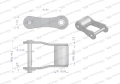 Półogniwo łańcucha S62 Waryński ( sprzedawane po 5 )-78620