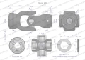 Przegub kompletny z krzyżakiem 30.2X91.4 seria 6 do rury wewnętrznej 45mm Waryński-85780