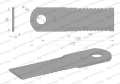 Nóż obrotowy rozdrabniacz słomy sieczkarnia uzębiony 173x50x4mm otwór 20 zastosowanie 755784.0 Claas Lexion WARYŃSKI ( sprzedawane po 25 )-88717