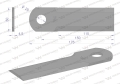 Nóż obrotowy rozdrabniacz słomy sieczkarnia gładki 175x50x4.5mm otwór 20 zastosowanie D49080066 MF WARYŃSKI ( sprzedawane po 25 )-88745