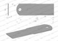 Nóż stały rozdrabniacz słomy sieczkarnia gładki 160x50x3mm otwór 12 zastosowanie 50028/4 900-603 New Holland WARYŃSKI ( sprzedawane po 25 )-88711