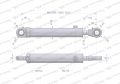 Cylinder hydrauliczny - siłownik dwustronny CJ2F80/45/500 Waryński-71855