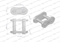 Zamek łańcucha przemysłowy Z12AH-1 ANSI A 60H (R1 3/4) Waryński ( sprzedawane po 10 )-62320