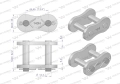 Zamek łańcucha przemysłowego Z28AH-1 ANSI A 140H (R1 1.3/4) Waryński-72632