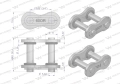 Zamek łańcucha z oringiem ANSI A 60 (R1 3/4) Waryński ( sprzedawane po 5 )-72466