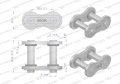 Zamek łańcucha z oringiem ANSI A 80 (R1 1) Waryński ( sprzedawane po 2 )-72487