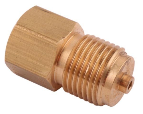 Złączka manometryczna gwint zewnętrzny G1/2" x gwint wewnętrzny G1/4" (mosiądz) POLMO-71750
