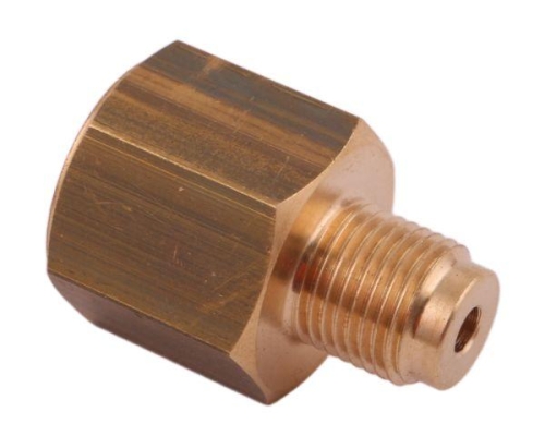 Złączka manometryczna gwint zewnętrzny G1/8" x gwint wewnętrzny M10x1  (mosiądz) POLMO-71735