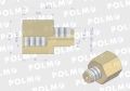 Złączka manometryczna gwint zewnętrzny G1/8" x gwint wewnętrzny M10x1  (mosiądz) POLMO-71736