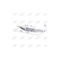 Dłuto  grządzieli do małego Michela 515x40mm-94249