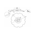 Talerz typu LEMKEN, 620 mm, grubość 6 mm, RUBIN 9-91905