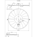 Talerz 460 mm, 4 otworowy, grubość 5 mm typ SKF TURBO DISC-96364