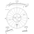 Talerz  560 mm, 4 otworowy, grubość 5 mm BULDOG  DISC-96311